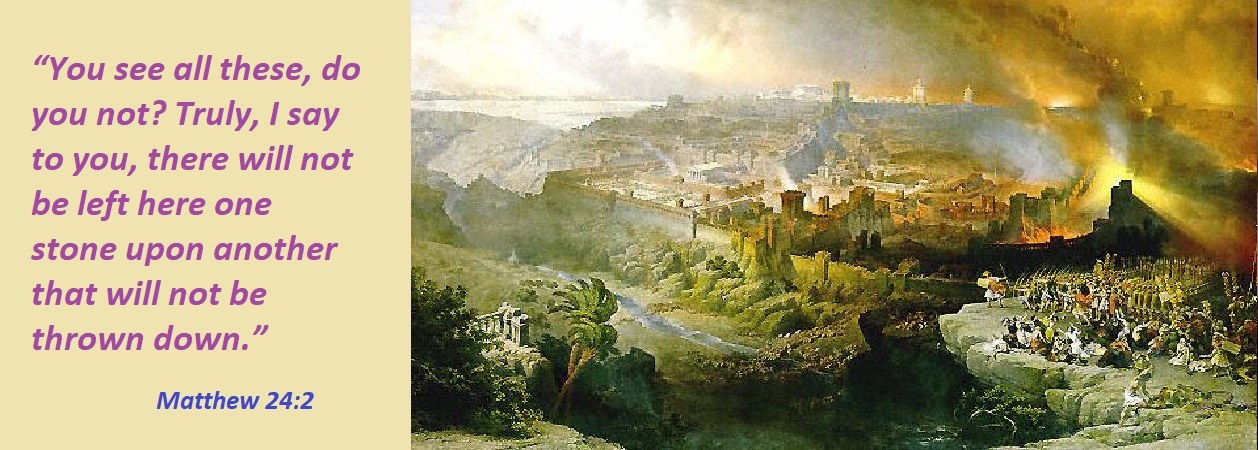 Jerusalem burning during siege AD 70
